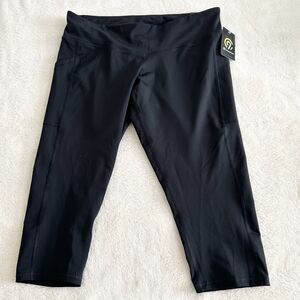 NWT C9 Champion Capri Leggings Size XXL Black High-Rise Plus Size